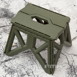 FMA skládací plastová židle - military zelená