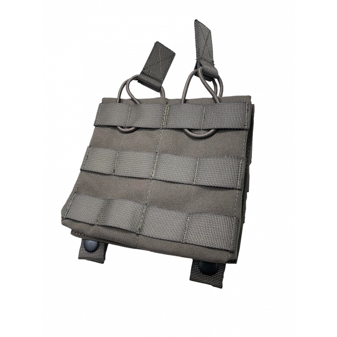 Sumka MOLLE na dva zásobníky M4/M16 otevřená - Ranger Green