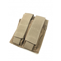 Molle Double 9mm Magazine Pouch - Coyote