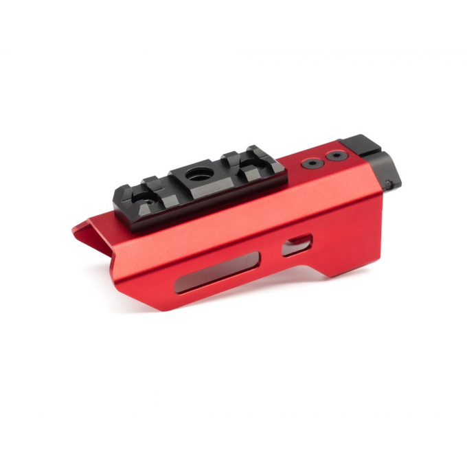 Action Army CNC Aluminum M-LOK Handguard w Rail for AAP-01 - Red