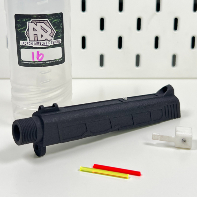 Vnější hlaveň se závitem (+16mm) a mířidly pro Marui BODYGUARD 380