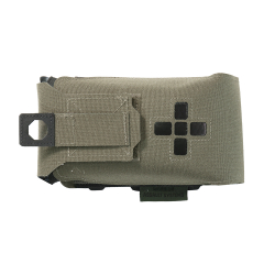 Small Horizontal Individual First Aid Kit pouch, Laser Cut, Ranger Green
