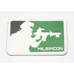 3D gumová nášivka MILSIMCON Patch - Zelená