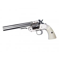 Schofield 6"Airgun - Silver & Ivory Grip
