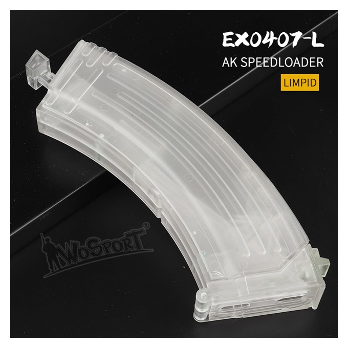 Speedloader type AK, 1000bb - Transparent clear