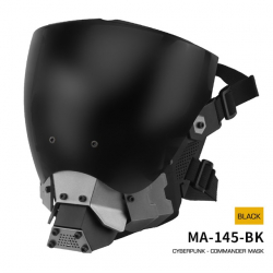 Cyberpunk Commander Mask - Black