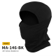 WST Balaclava 2.0 with Rubber Half Fighter Face Mask - Black