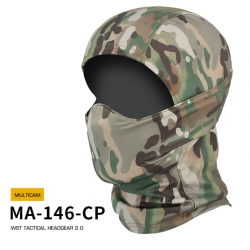WST Balaclava 2.0 with Rubber Half Fighter Face Mask - MC