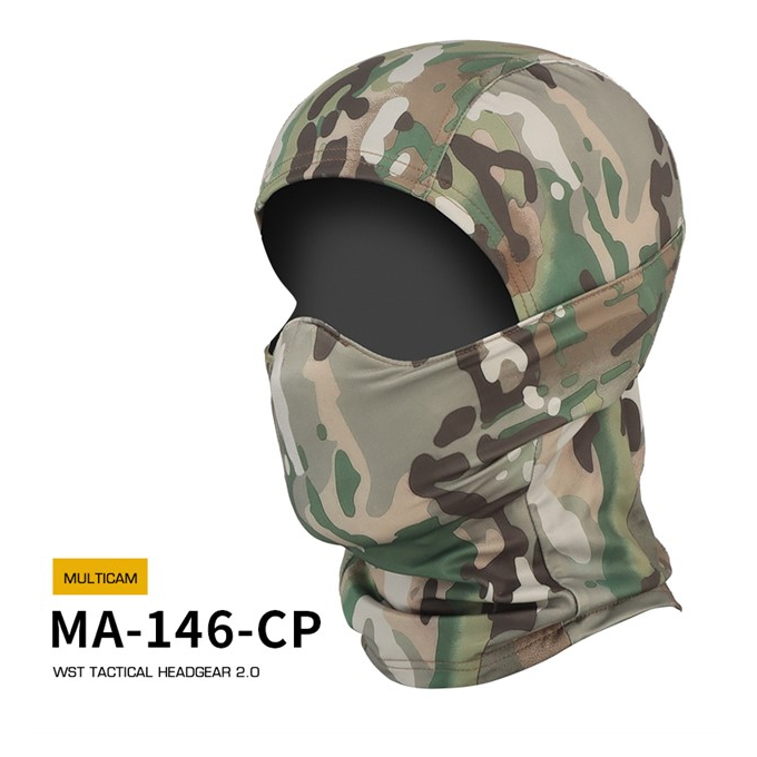 WST Balaclava 2.0 with Rubber Half Fighter Face Mask - MC