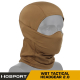 WST Balaclava 2.0 with Rubber Half Fighter Face Mask - TAN