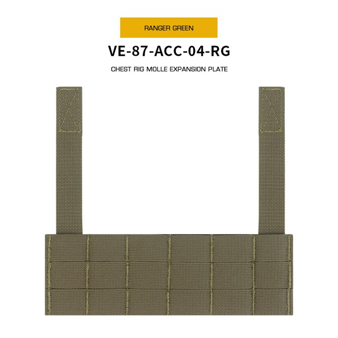 Chest Rig MOLLE Expansion Plate - Ranger Green