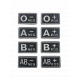 Blood patch A NEG - TYPE B - black/white