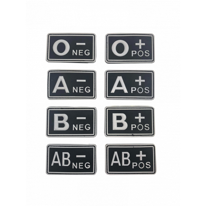 Blood patch A POS - TYPE B - black/white
