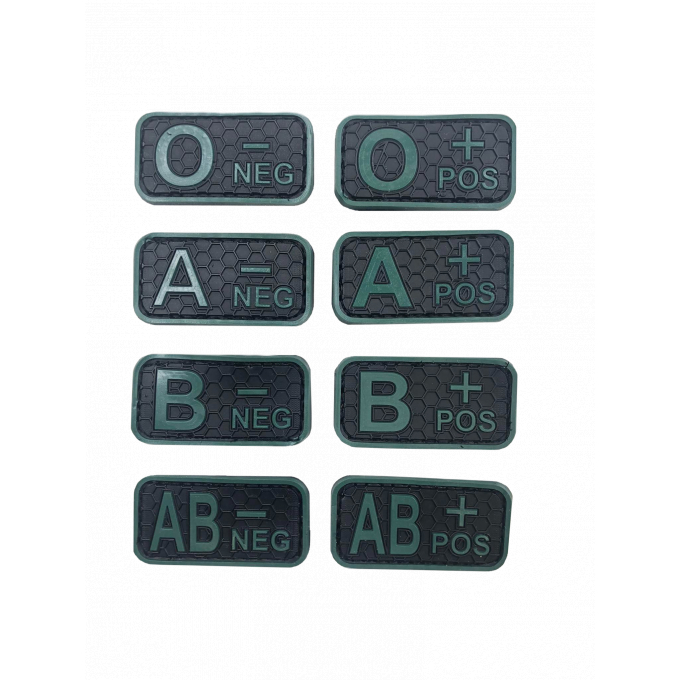 Blood patch AB NEG - TYPE C - black/green
