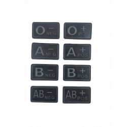 Blood patch A POS - TYPE A - black/grey