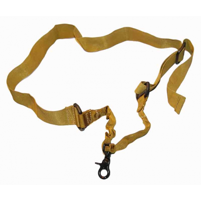 WoSporT Tactical 1-Point Sling with Carabiner – Tan | ANAREUS