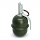 PYROSOFT airsoftový ručný granát Pyro-5M (krieda) - Zelená
