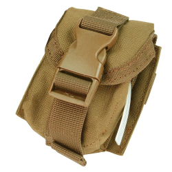 Pouch MOLLE for 1 hand grenade - coyote