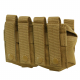 Pouch MOLLE for 2 hand grenades - coyote