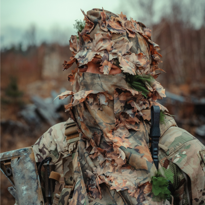 Maskovacia kukla KMCS Balaclava 4.0 - Woodland Floor