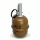 PYROSOFT 12x Pyro-5G Airsoft Hand Grenade (Peas) - Brown
