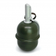 PYROSOFT 12x airsoftový ruční granát Pyro-5M (křída) - Zelená