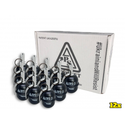 PYROSOFT 12x Pyro-5P Airsoft Hand Grenade (Powder) - Black