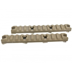 5" Plastic Key Rail System For M-LOK System ( 2pcs/pack) - Dark Earth