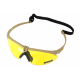 NUPROL Safety Glasses BATTLE PRO'S (with Insert), Yellow Lens - Tan