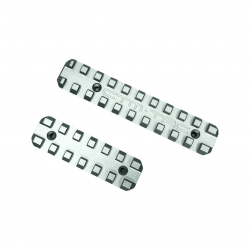 CNC Upper and Lower Picatinny Rail Set for AAP-01 - Silver