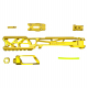 CNC Horní set těla pro AAP01 CTM FUKU-2 SKELETON - Zlatá/zlatá