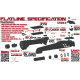 CTM CNC aluminum slide Flatline Split slide TM Hi-capa 5.1 - Red