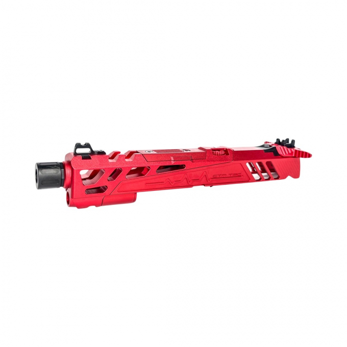 CTM CNC hliníkový závěr Flatline Split slide TM Hi-capa 5.1 - Červená