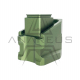 Zvětšená hliníková patka zásobníku AAP-01/C / G-series - zelená
