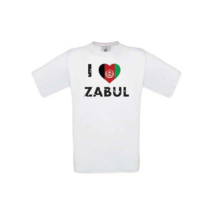 T-shirt I LOVE ZABUL, white, size L