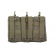 Sumka Triple na zásobníky pro M4/M16/AK,otevřená - zelená