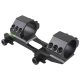 30MM ONE PIECE WEAVER MOUNT - Black