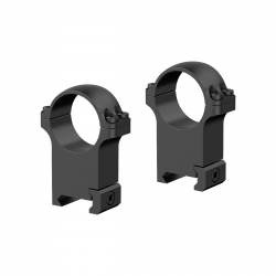 VO 30mm ocelové montážní kroužky, vysoké - Černá