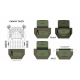 Sub Abdominal Carrying Kit for ASPC Airsoft Plate Carrier - ACP Tropic