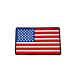 Patch PVC 3D gumový - vlajka USA - BAREVNÁ