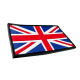 3D gumová nášivka VEĽKÁ BRITÁNIA - Farebná