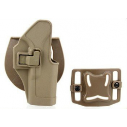 Opaskové plastové pouzdro - holster pro Glock a M&P 9/MP9, pískové