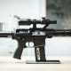 Novritsch M4 / AR15 Gun Glass Stand - Black