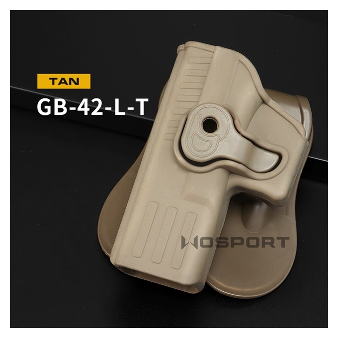 WST opaskové pouzdro (holster) Glock pro leváky - Písková