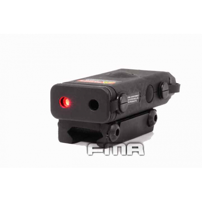 AN/PEQ10 + LED svítilna + červený laser - černý