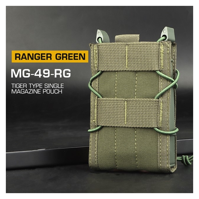 Tiger type MOLLE sumka na 5.56 zásobníky M4/M16 - Ranger Green