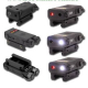 AN/PEQ10 + LED svítilna + červený laser - černý