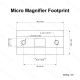 VO prizmatická predsádka PARAGON 3x18 MICRO Magnifier - Čierna