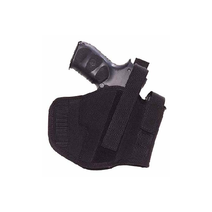 Bothsides hip holster and integral magazine pouch for Walther P99, GLOCK 17, HK-USP, SIG P228
