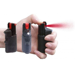 ESP pepřový sprej se svítilnou HURRICANE FLASHLIGHT, 15 ml - Černá